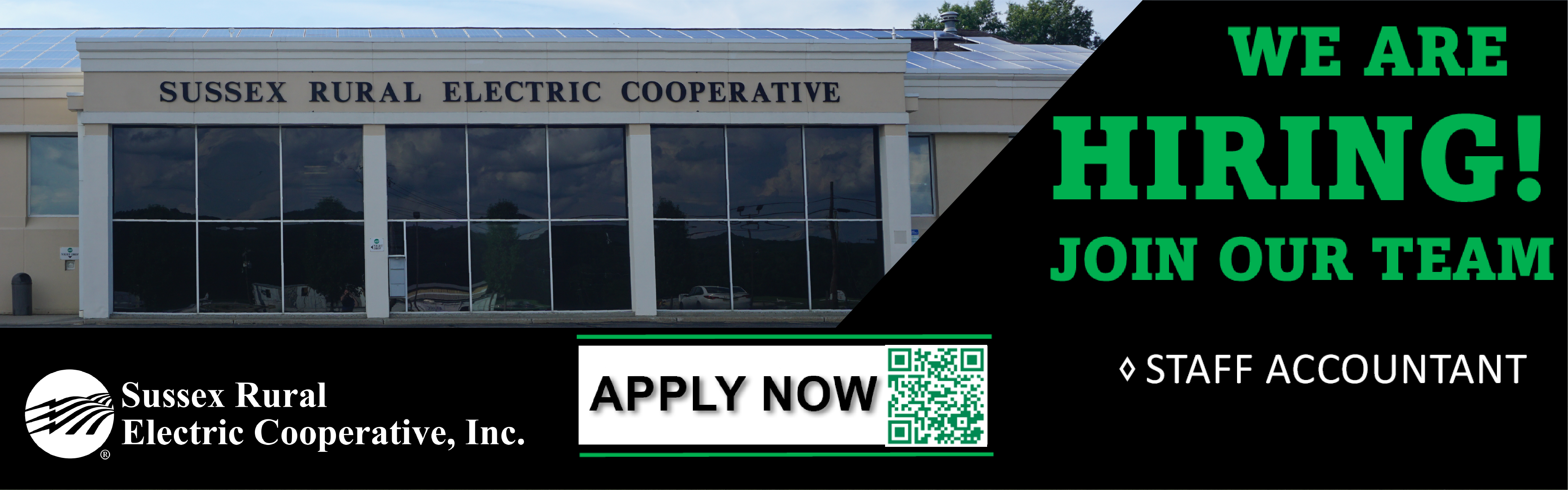Sussex Rural Electric Cooperative, Inc. WE ARE HIRING! -Staff Acountant APPLY NOW