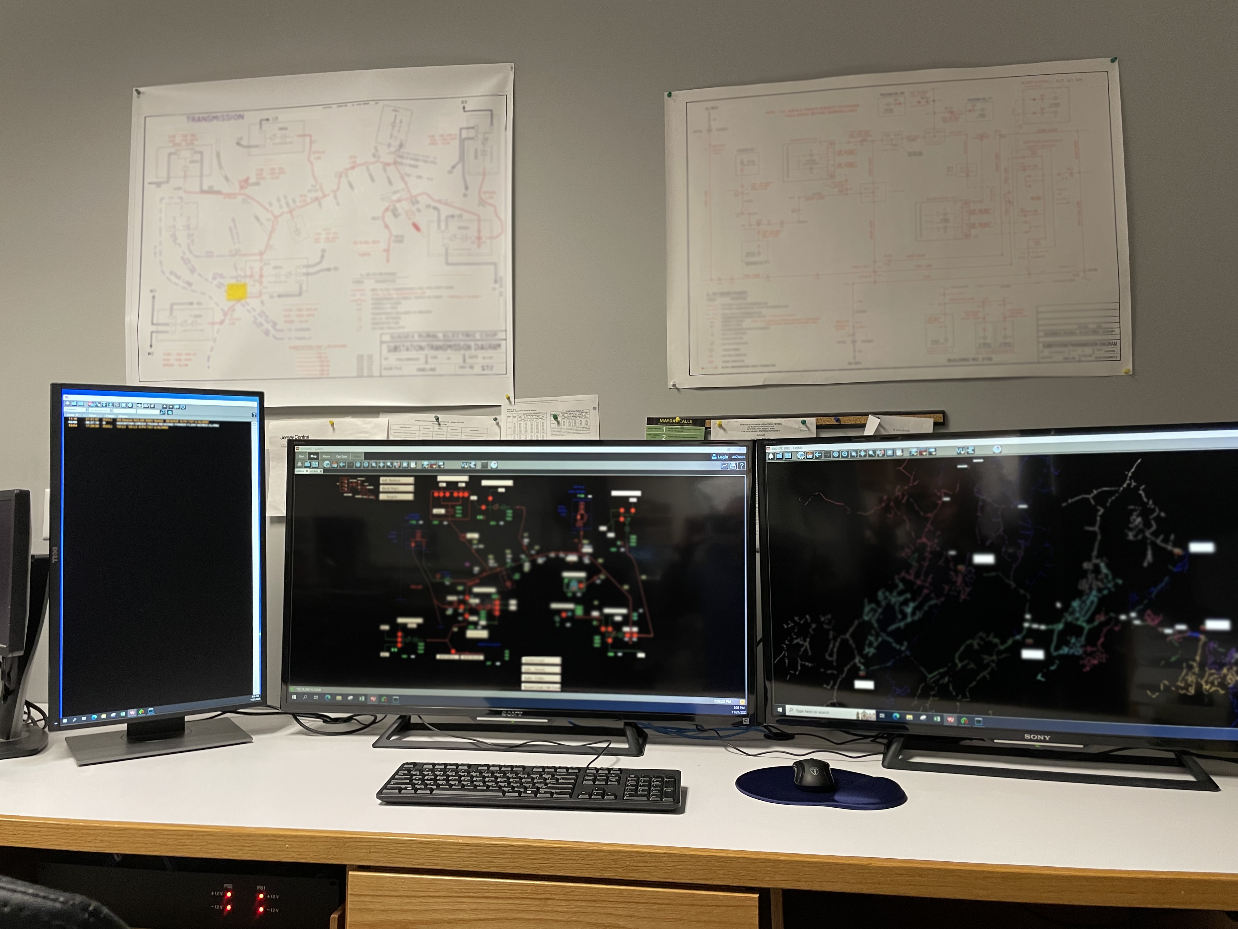 Pictured: An outage management system used to remotely monitor and control utility equipment.