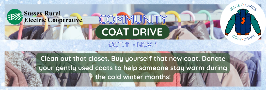 COMMUNITY COAT DRIVE. OCT. 11 - NOV. 1. Clean out that closet. Buy yourself that new coat. Donate your gently used coats to help someone stay warm during the cold winter months!