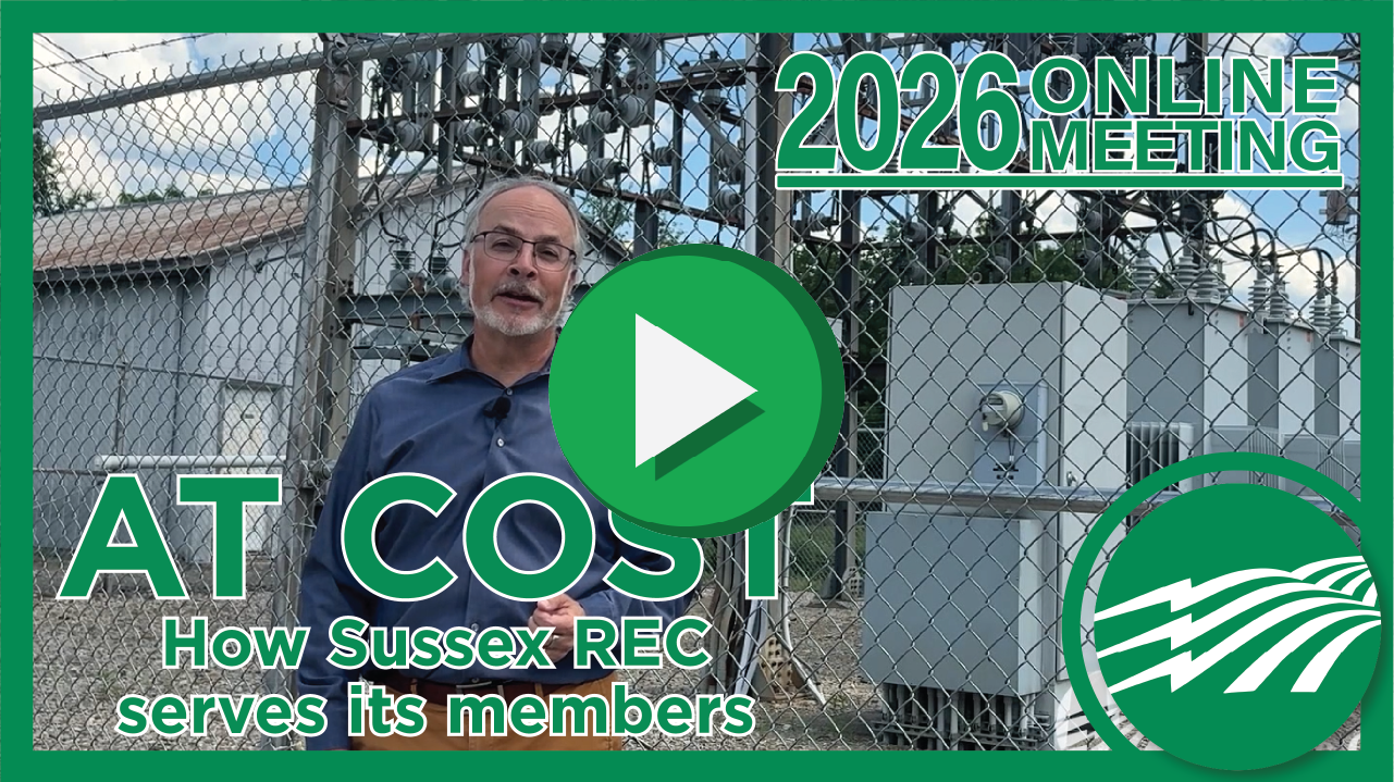 Video thumbnail for Sussex REC's 2026 Online Meeting "At Cost - How Sussex REC Serves Its Members" video