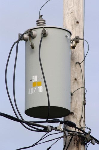 pole-mounted transformer