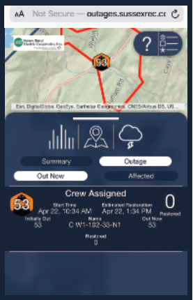 Outage Map Mobile
