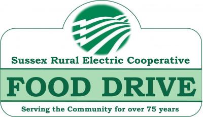 Sussex Rural Electric Cooperative food drive