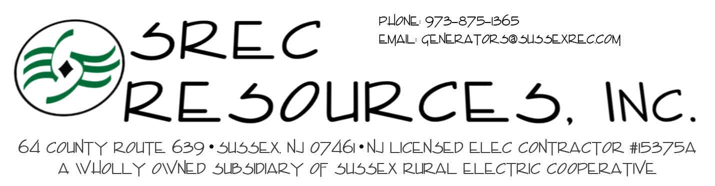 SREC Resources, NJ Licensed Elec. Contractor #15375A